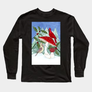 Cardinals & Fly Agaric Long Sleeve T-Shirt